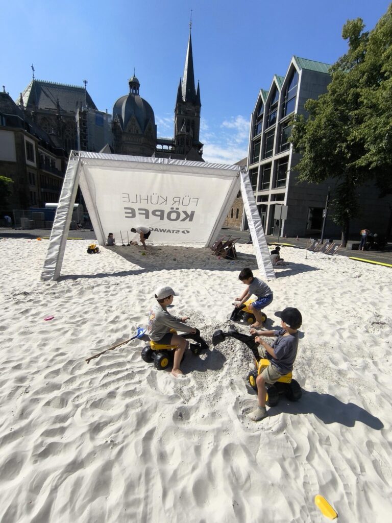 Ausflug zum archimedischen Sandkasten am Dom