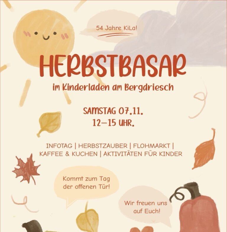 Herbstbasar 2026 im Kinderladen am Bergdriesch